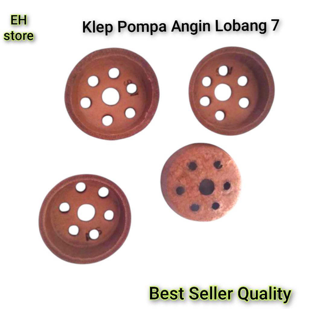 Klep Pompa Angin Lobang 7 / Klep Kulit Pompa Angin / Klep Pompa Angin Kulit Asli Premium