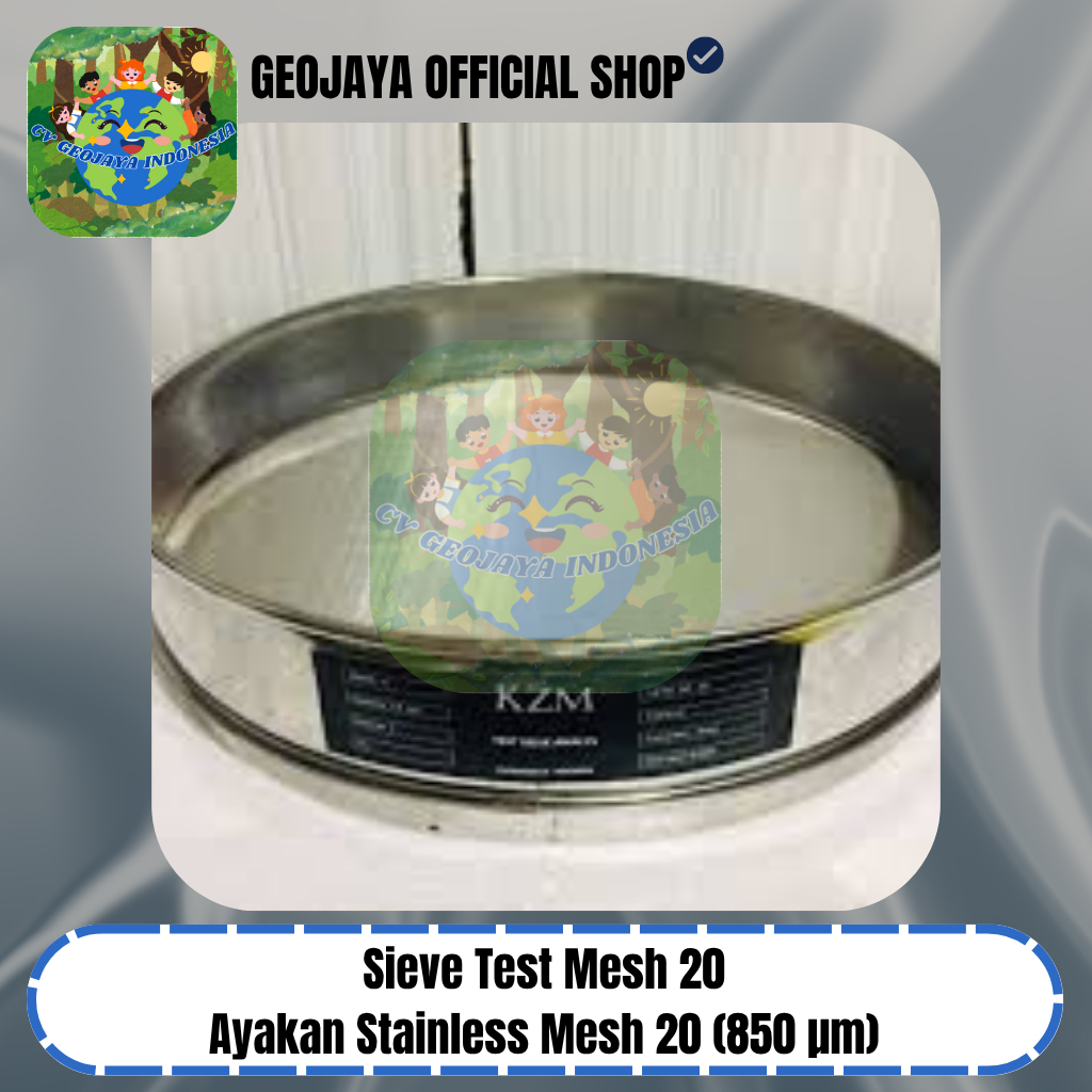 Sieve Test Mesh 20 – Ayakan Stainless Mesh 20 (850 µm)