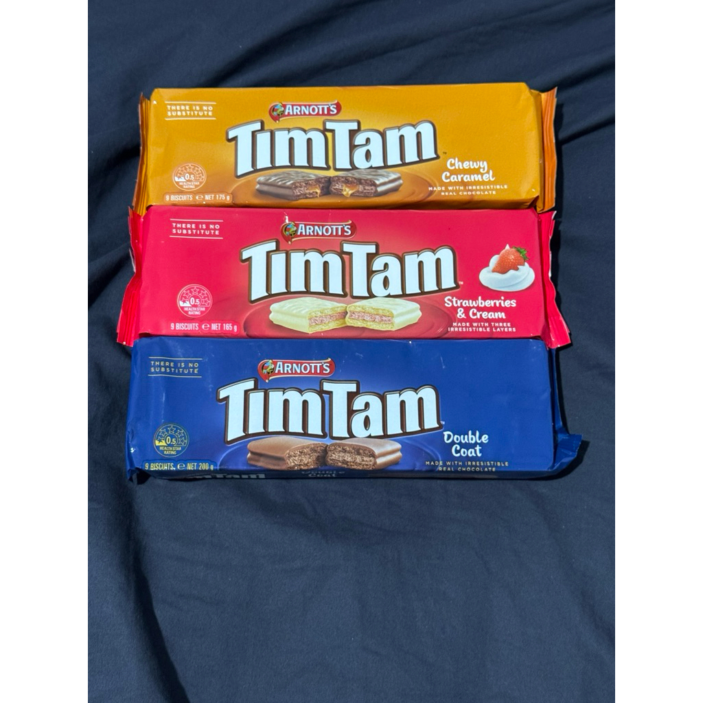 

Arnotts TimTam Double Coat / Chewy Caramel / Strawberries and Cream ori Australia