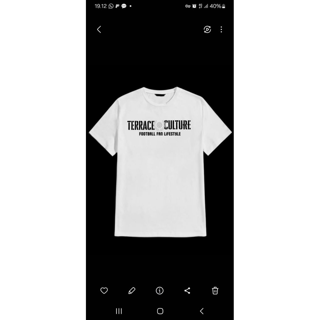 Baju t-shirt casual football