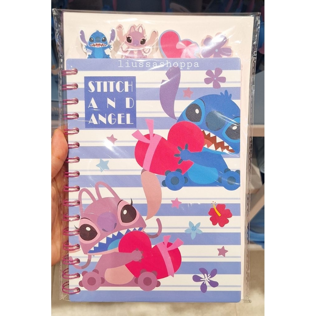 

Buku Miniso - Disney Stitch Collection Stitch & Angel A5 PP Separating Pages Wire-bound Book