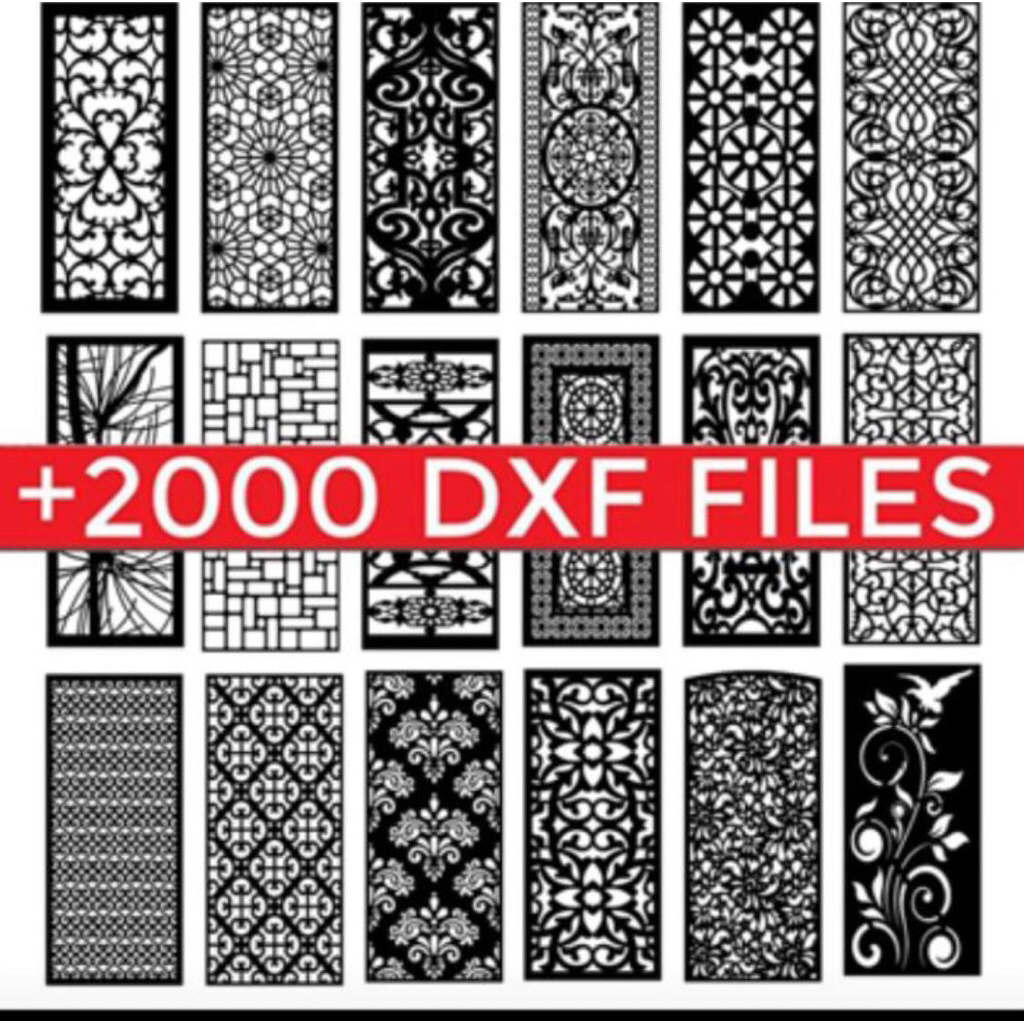 2000+ desain file laser cutting cnc dxf