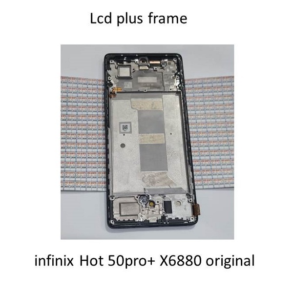 Lcd plus frame infinix Hot 50pro+ X6880 original