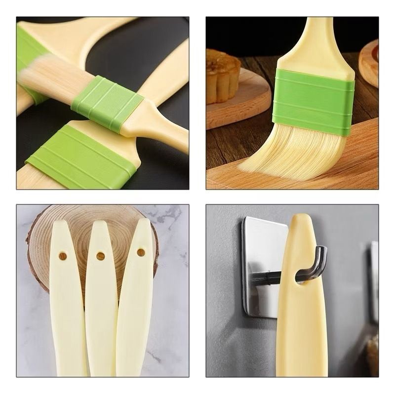 Kuas Kue Bulu Halus / Kuas Pastry / Kuas Barbeque Tahan Panas / Kuas Mentega