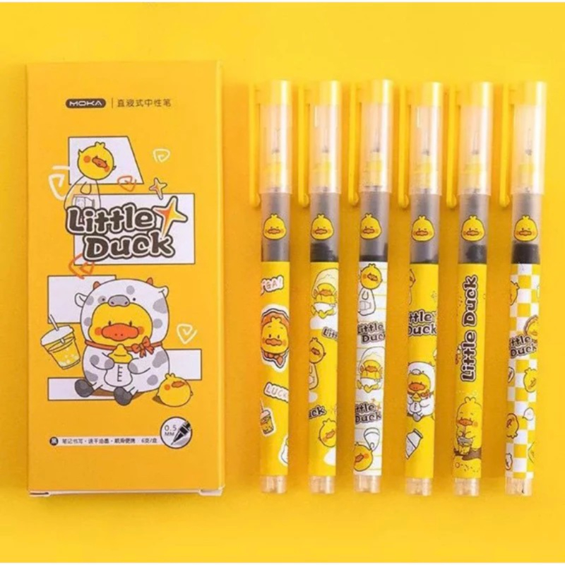 

Pulpen Gel / Pena Pulpen Cair Motif Karakter Lucu Tinta hitam 0.5mm