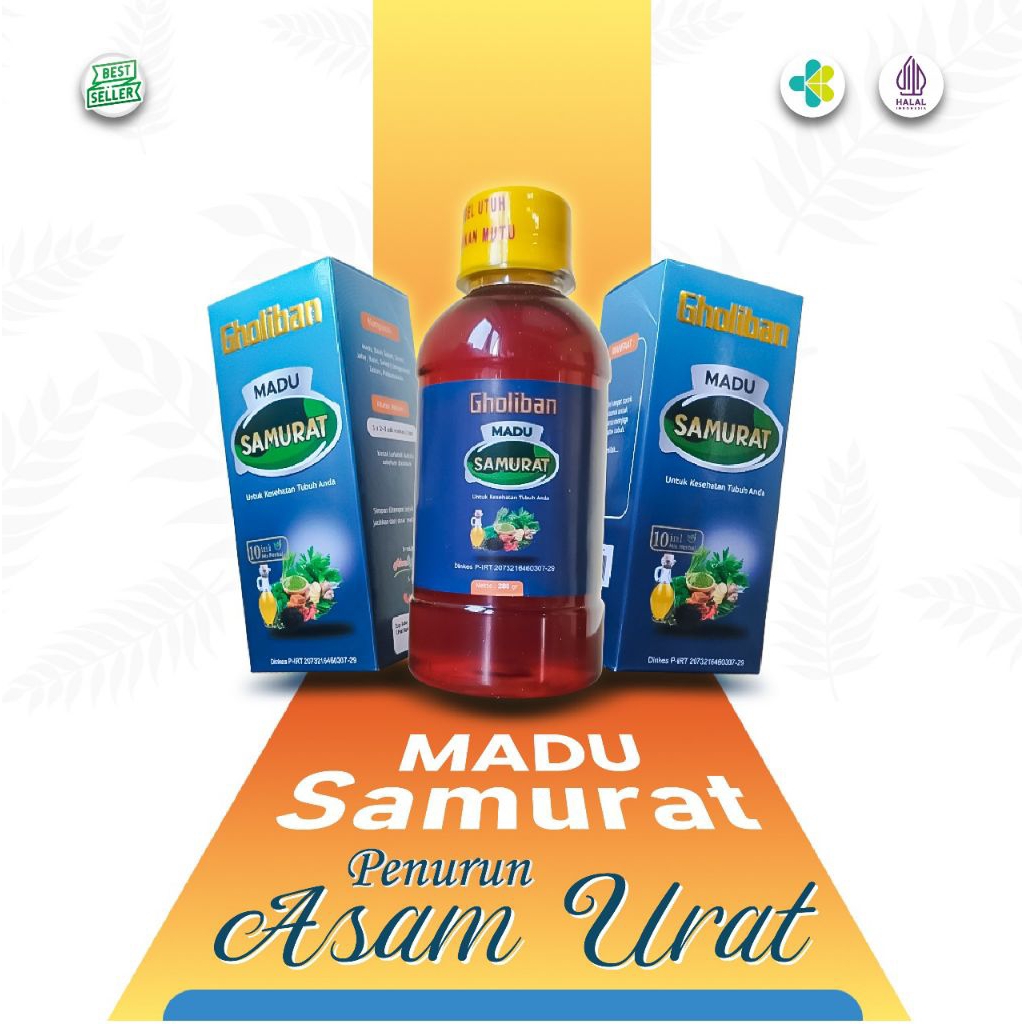 

Madu Samurat Gholiban 280g - Mengatasi Nyeri Sendi Gejala Asam Urat dan Reumatik
