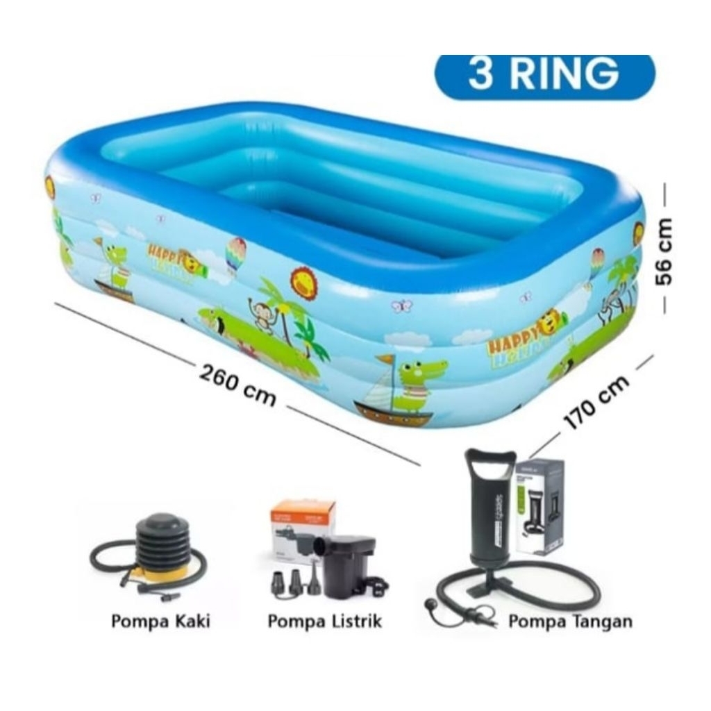 KOLAM RENANG ANAK FREE POMPA LISTRIK
