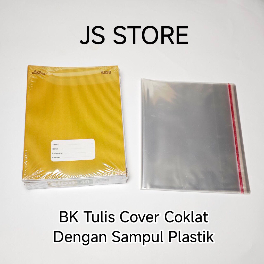 

Paket 10 biji Buku tulis SIDU cover Coklat + 10lbr Sampul Buku