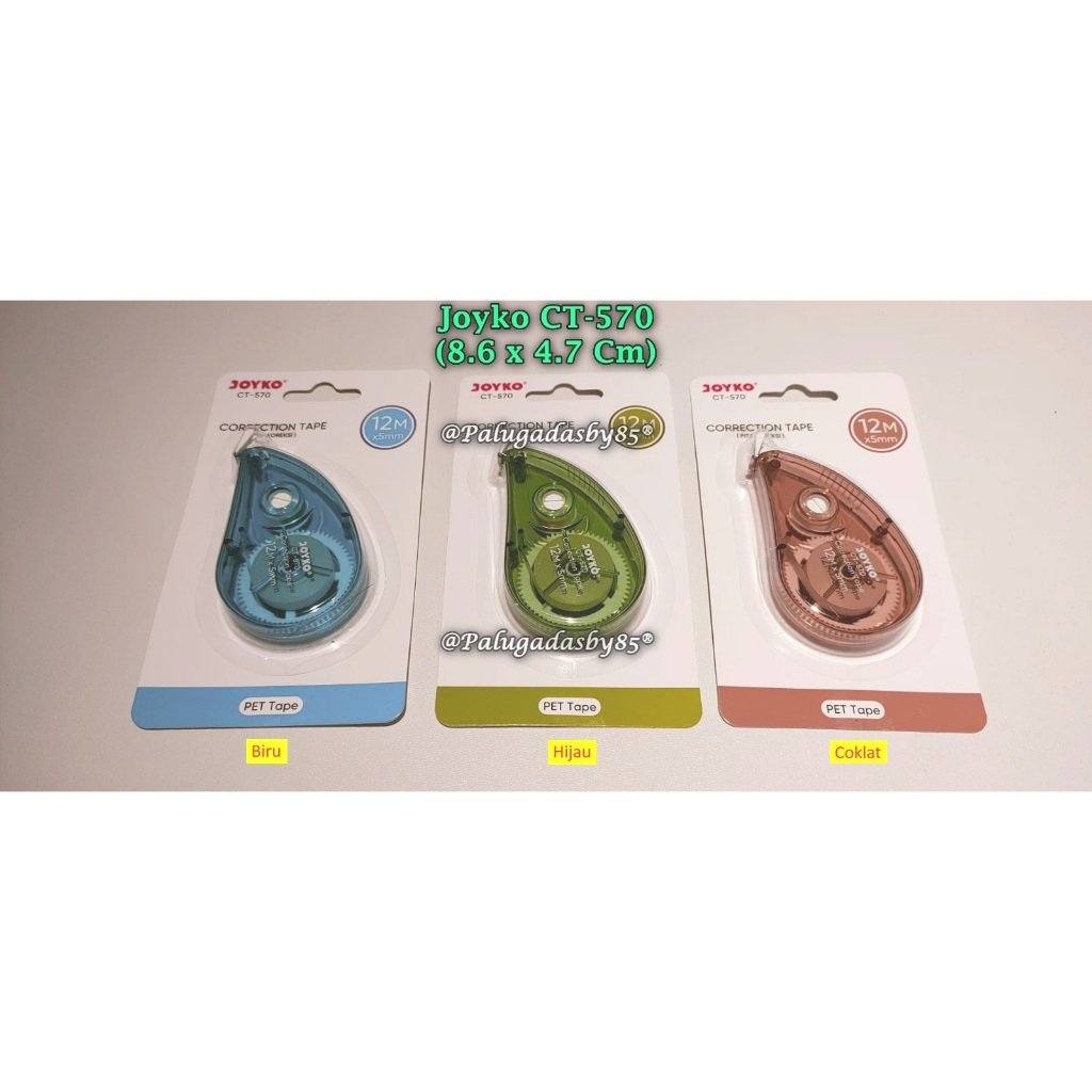 

(1 Biji) Correction Tape JOYKO CT-570 (12M*5mm) / Pita Koreksi Correction Tape Joyko CT-570 (1 Biji)