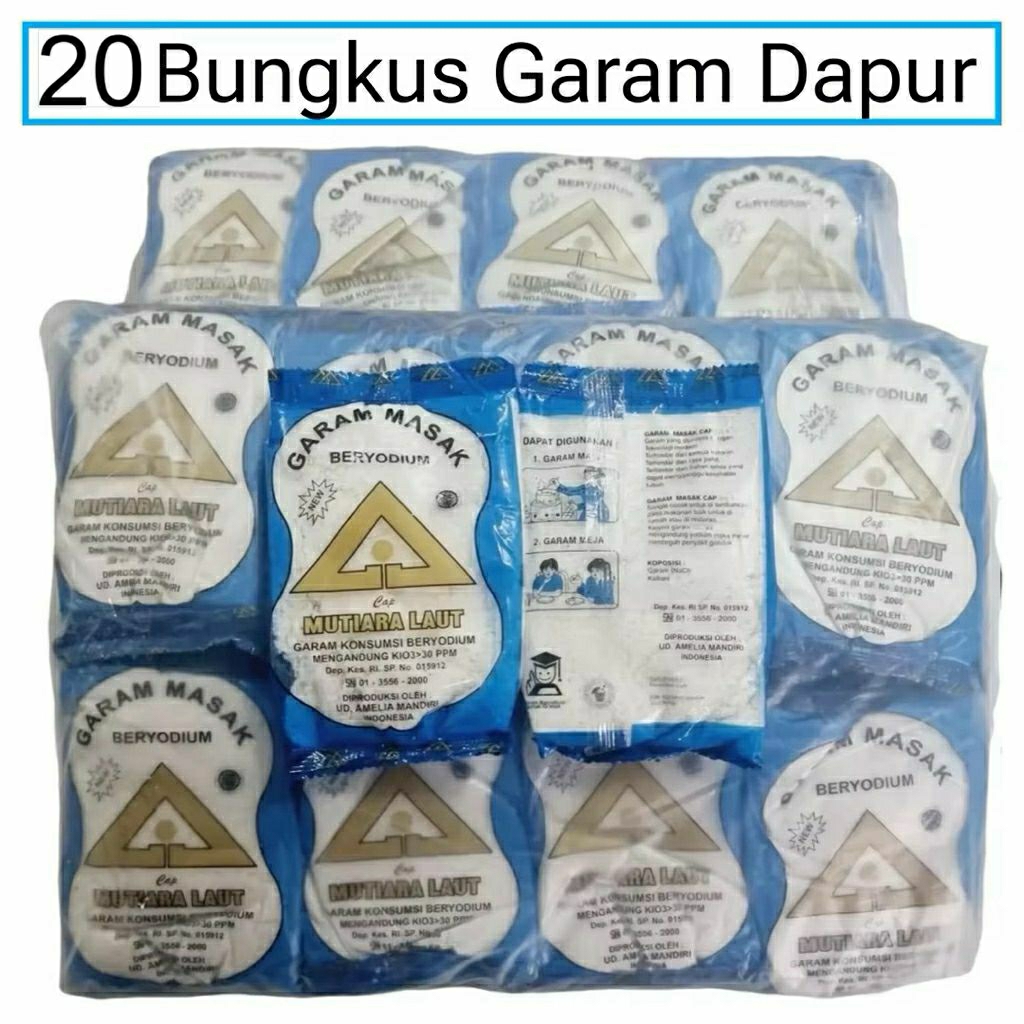 

20 Pcs Garam Masak Dapur Cap Segitiga Mas Beryoudium Salt Himalaya