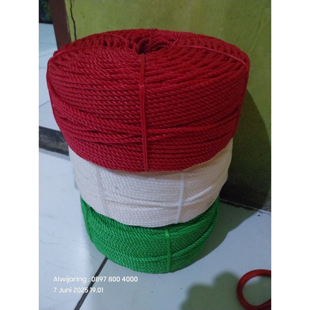 

Tali Tampar Tambang PE plastik Nilon 4mm