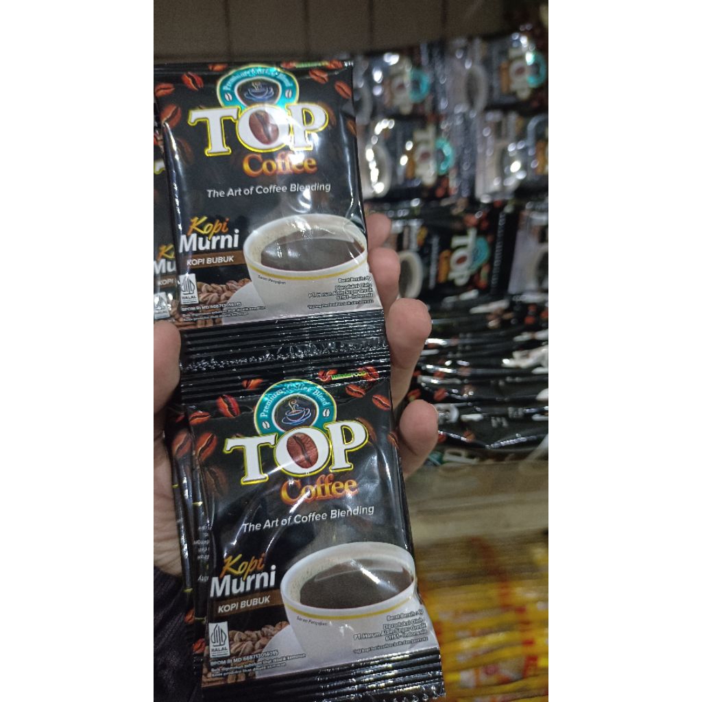 

Top Coffe Murni 1 Renceng isi 10 Pcs (siap kirim)