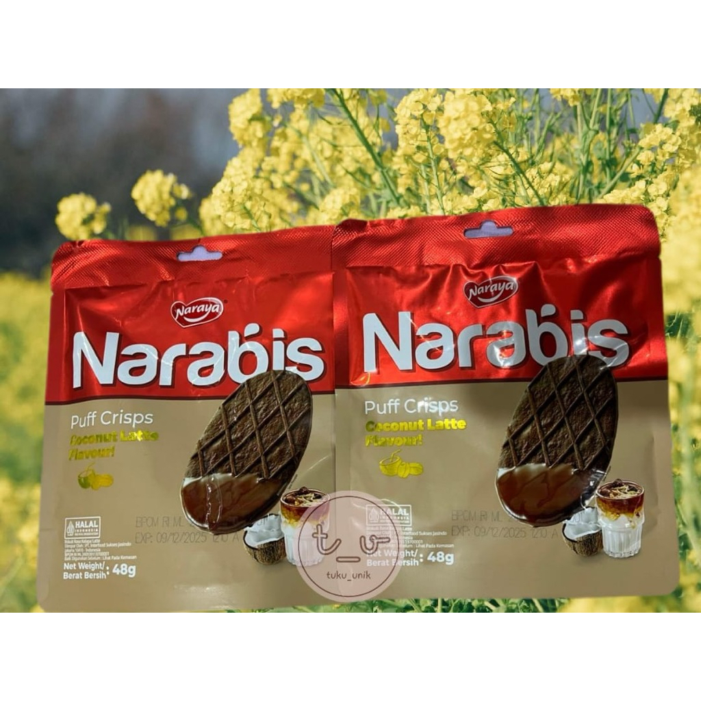 

(BISA COD) Narabis Puff Crisp Kemasan Pouch Rasa Coklat/Butter/Coconut Latte