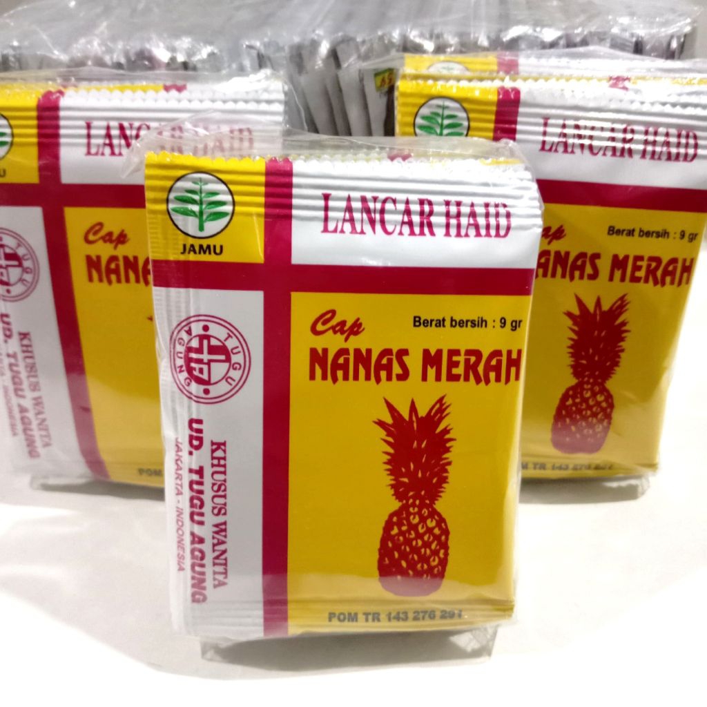 

Jamu Nanas Merah Serbuk - 1Pak Isi 10 Sachet