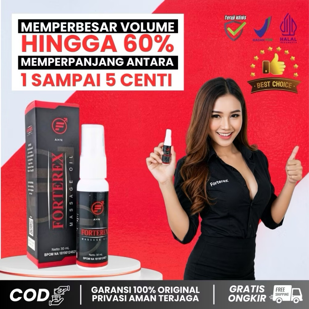 RKH - AHN FORTEREX 100% ORIGINAL PEMBESAR KELAMIN LAKI LAKI MISTER P PERMANEN ORIGINAL