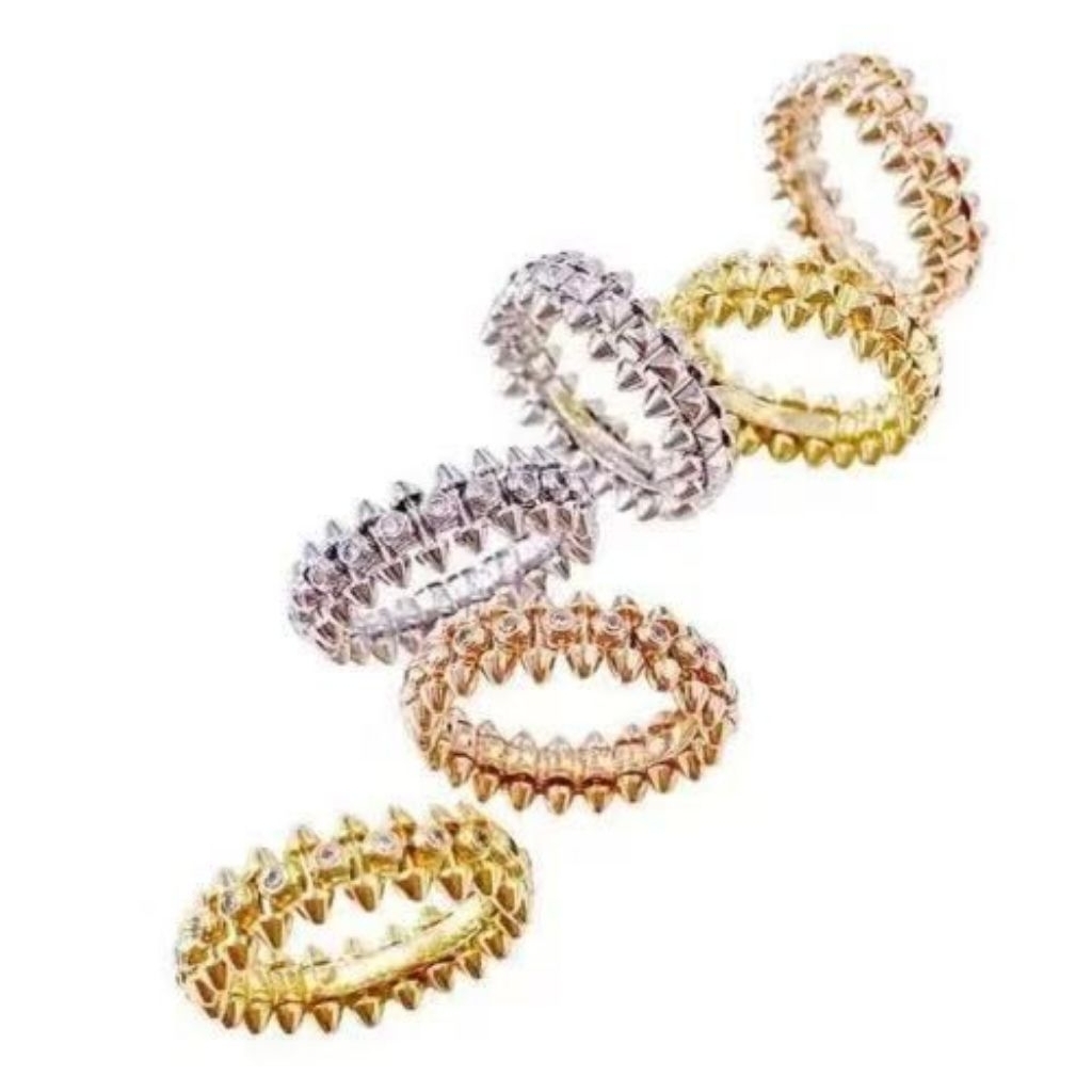 Cincin titanium polos & mata Harga Satuan