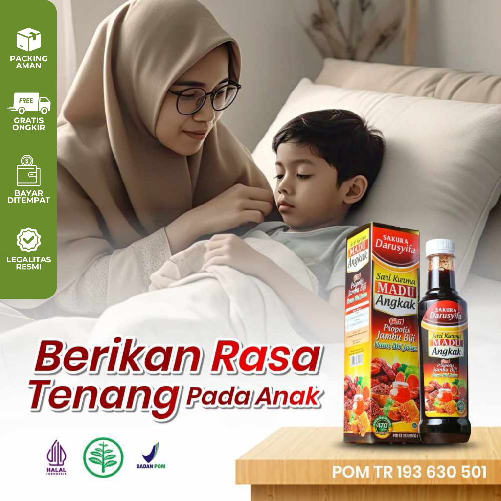 

Sari Kurma Madu Angkak Darusyifa Madu Trombosit 470 gram Darussyifa Plus Propolis Jambu Biji Daun Ubi Jalar