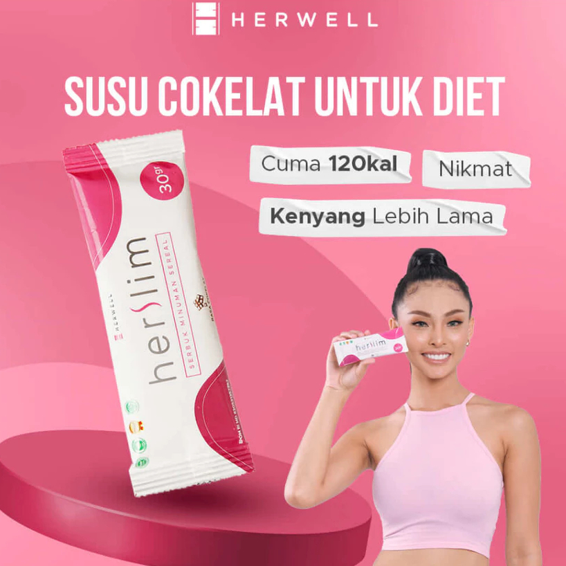 Herwell Herslim - Isi 6 Porsi Meal Replacement herslim by herwell official herwell herslim official