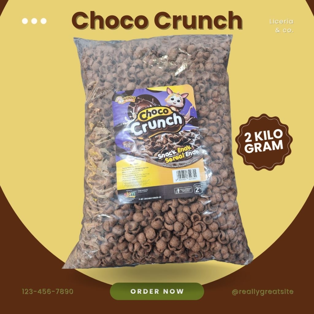 

coco crunchy 1kg/ choco chips 1kg