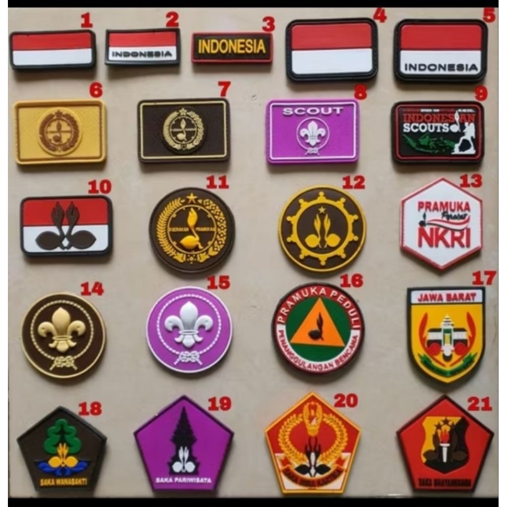 Patch Rubber Karet Logo Pramuka