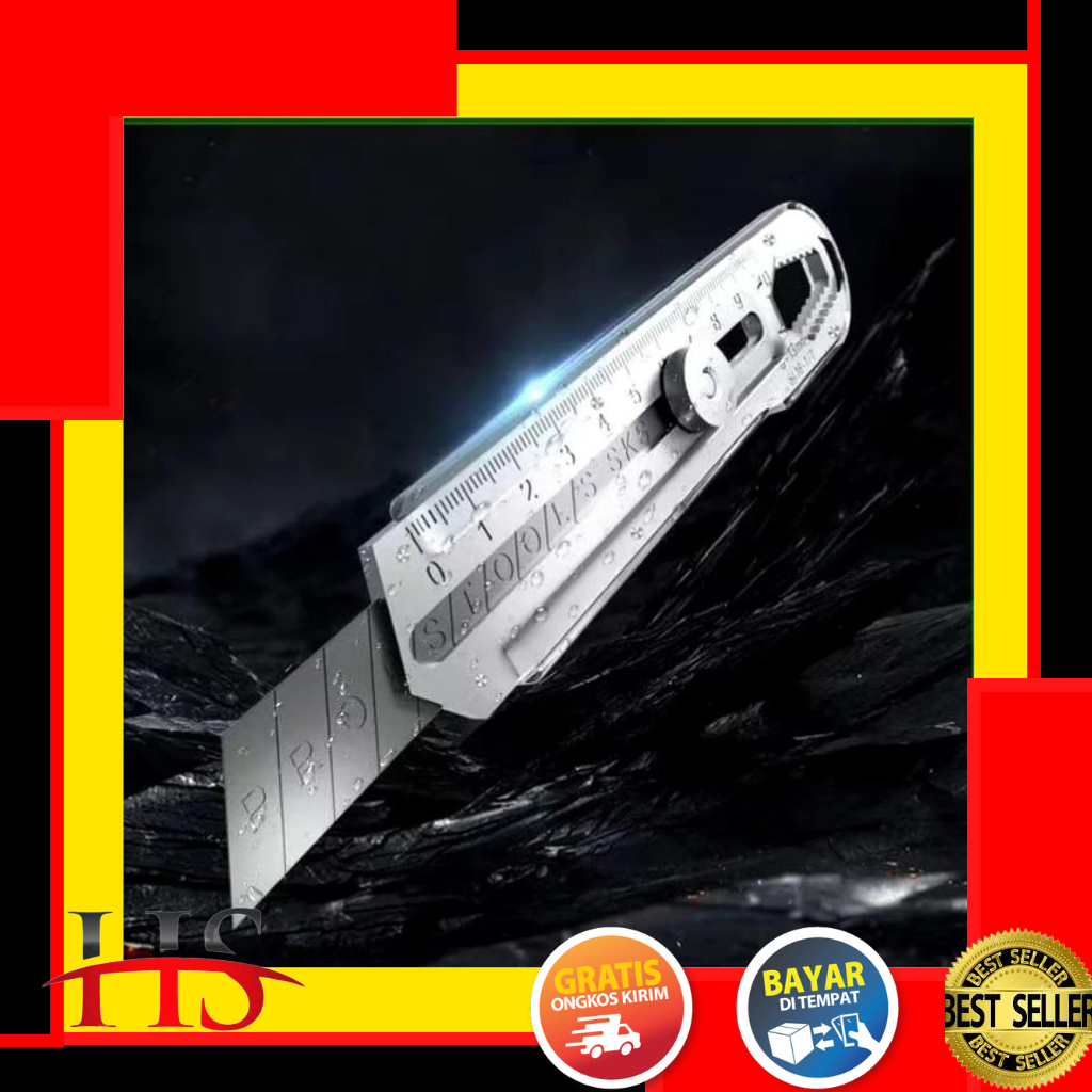 

Cutter Besi Stainless Steel 9in1 9 in 1 Pisau Cutter 15mm Pemotong Serbaguna Anti Karat Pembuka