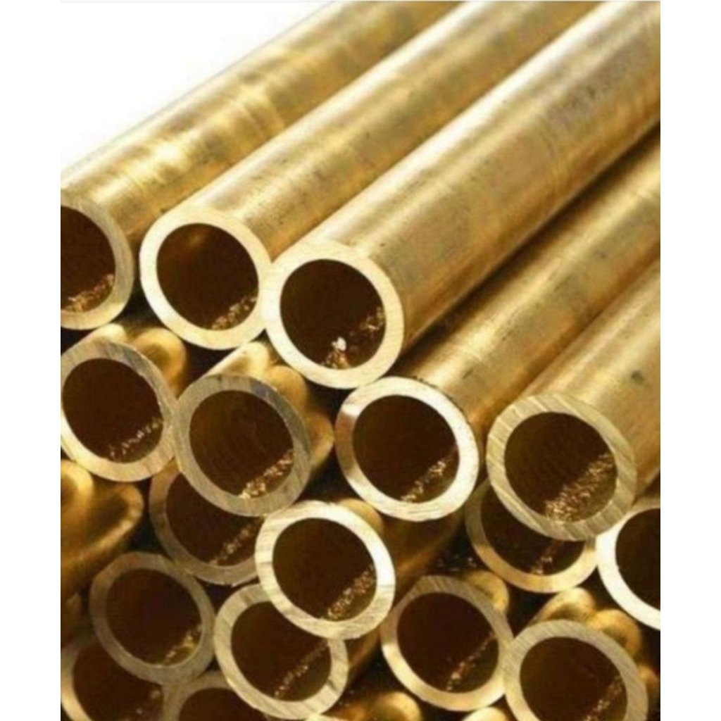 pipa Kuningan diameter 10mm tebal 0.8mmx panjang 1350mm pipa Kuningan bras