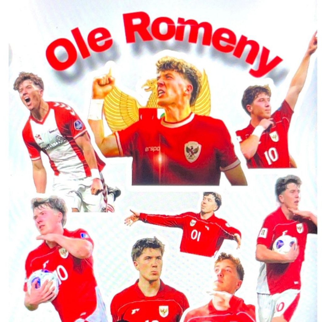 

(COD)(30PCS) STICKER OLE ROMENY/OLE/TIMNAS INDONESIA/ATLET INDONESIA/U23/STICKER TIMNAS/sticker tempel