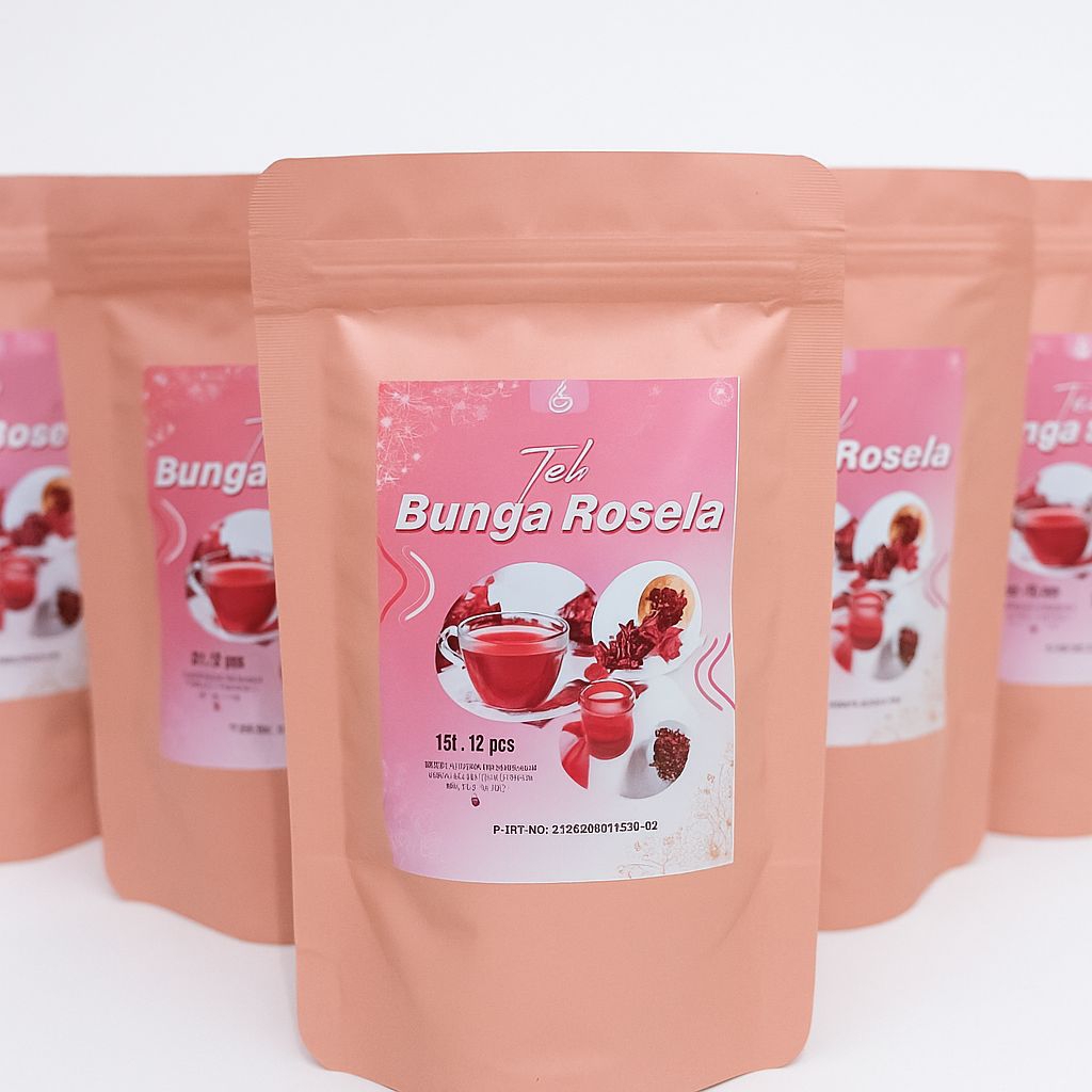 

Teh celup bunga Rosella merah/Teh bunga Rosella/Teh Rosella 12 tea bag kemasan ekonomis