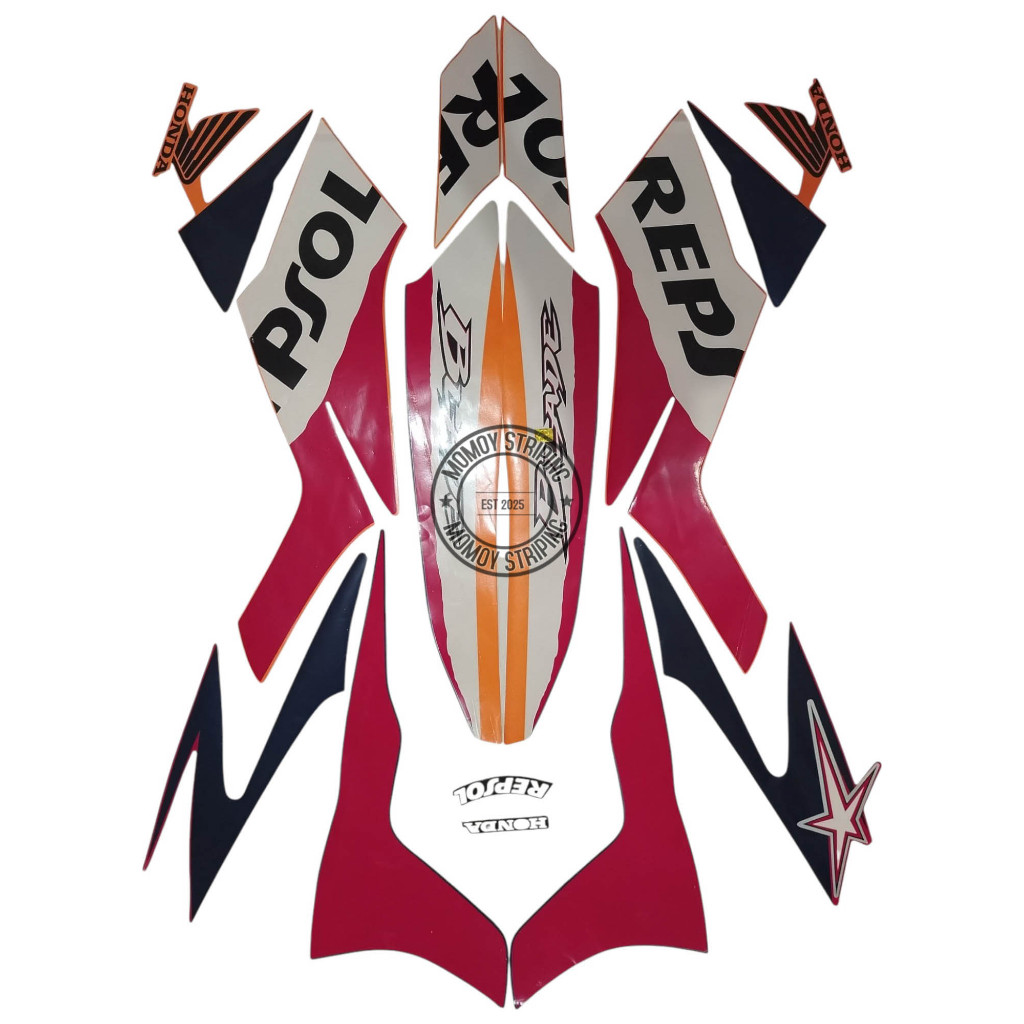 STIKER STRIPING BLADE REPSOL 2009