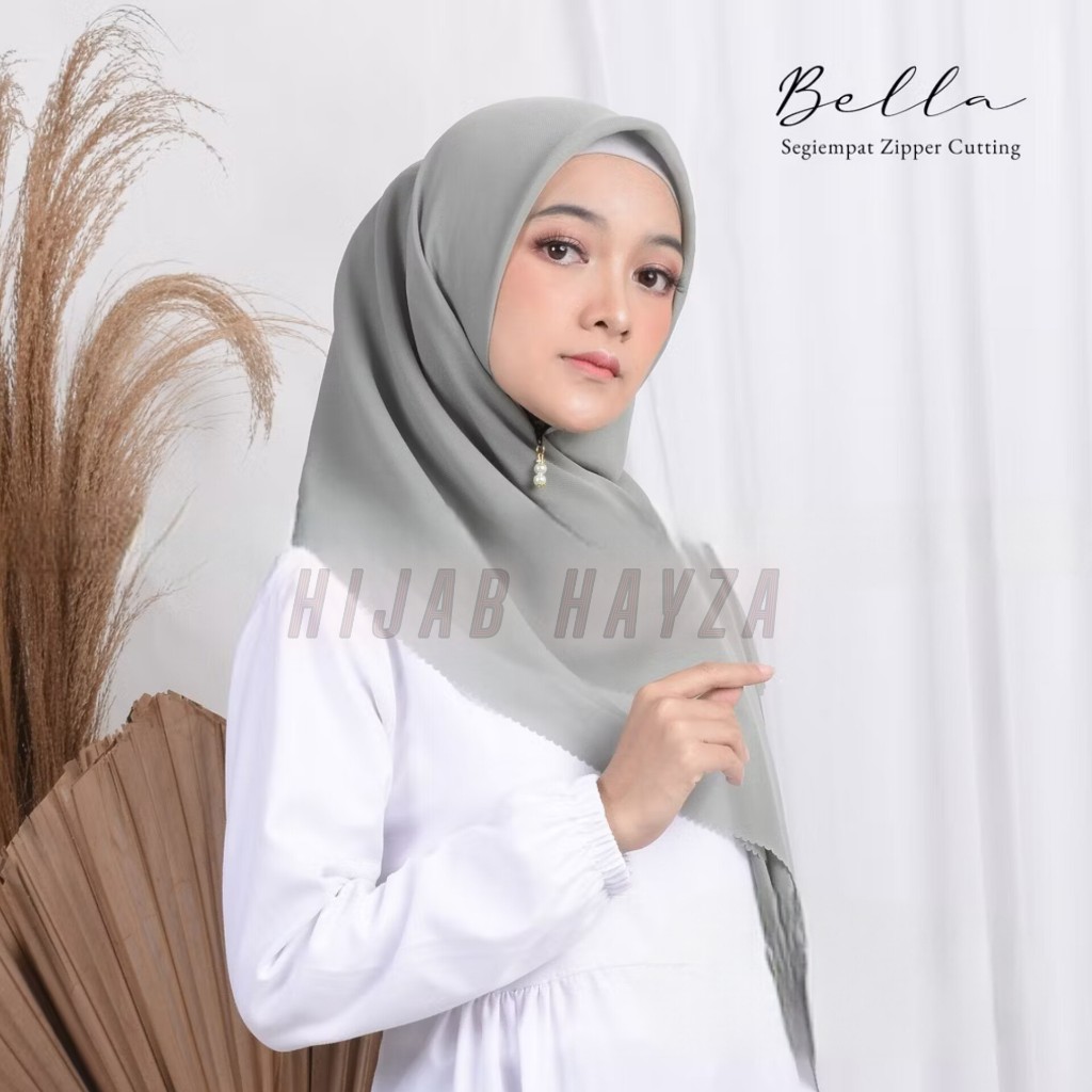 Hijab Instan Bella Segiempat Zipper Cutting