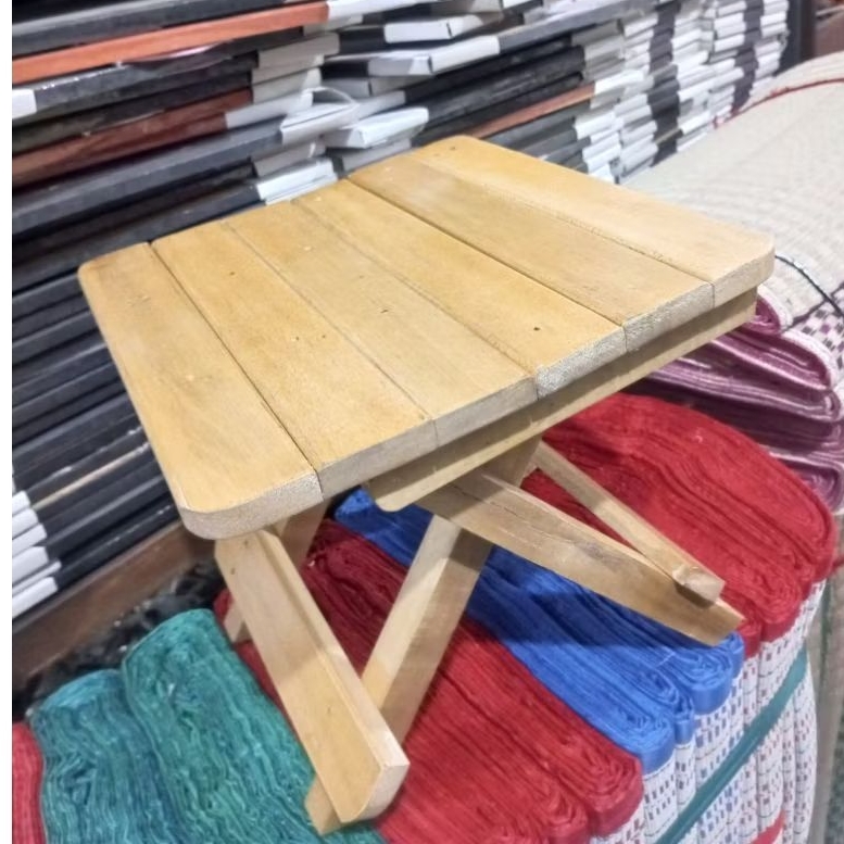 Real Pict Kursi Lipat Kayu - Kursi Minimalis - Kursi Unik - Kerajinan Kayu