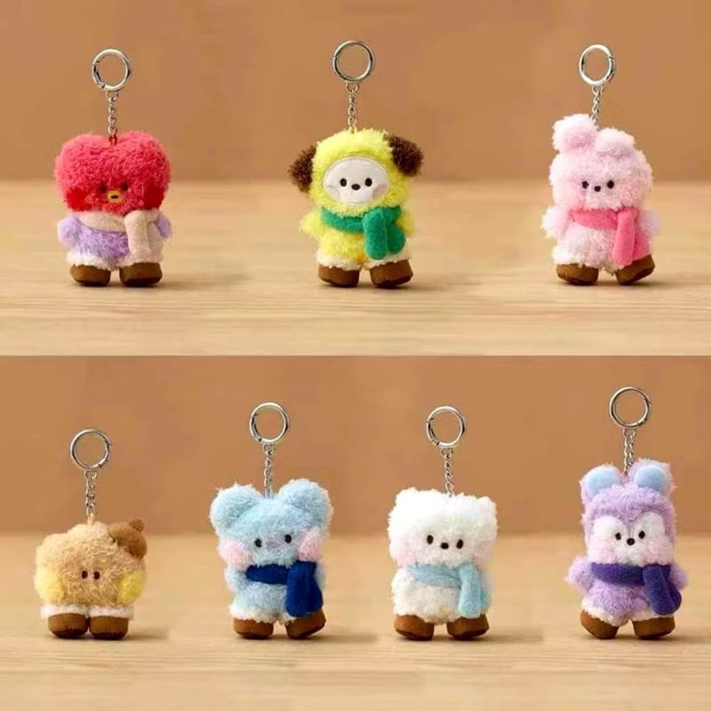 BT21 Mini Minini Boots Doll Keyring Boots Edition BTS Keychain Gantungan BT21