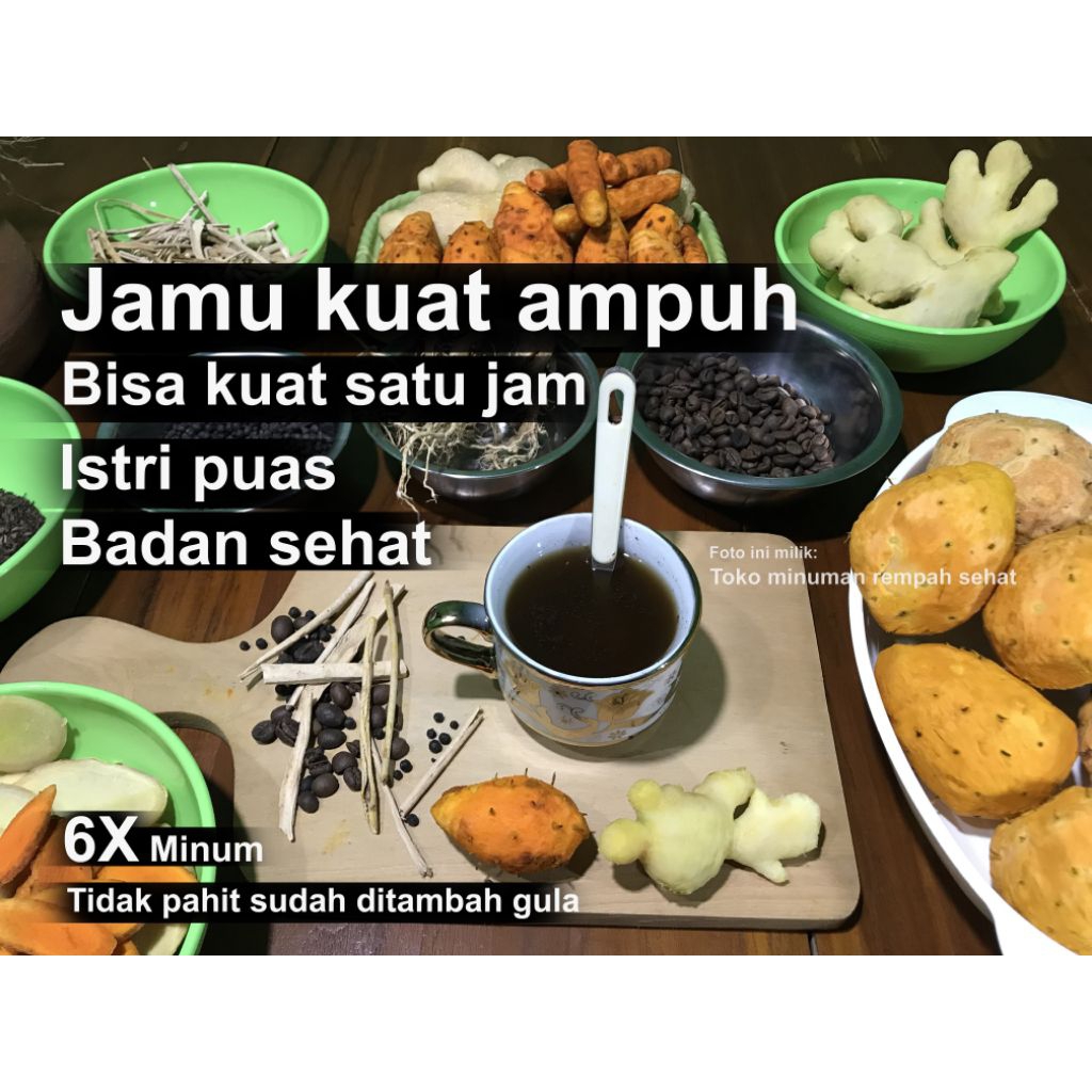 

Ramuan Rempah Jahe Merah, Kunyit, Pulosari DLL Untuk Pria Siap Sedu