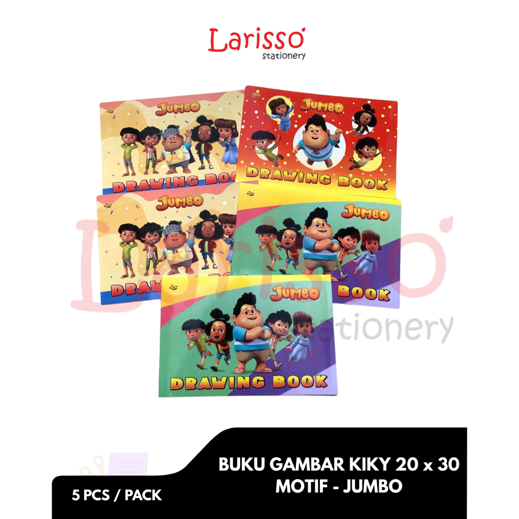 

KIKY - (pack) DRAWING BOOK / BUKU GAMBAR KIKY 20cm X 30cm MOTIF ANIMASI JUMBO - Pack