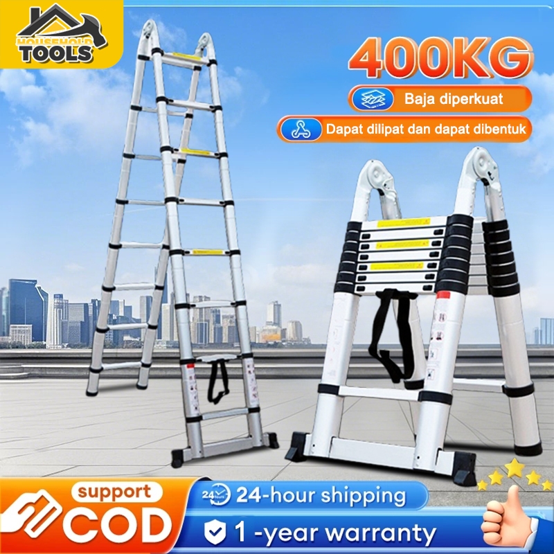 Tangga multifungsi/tangga teleskopik rumahan/tangga aluminium tebal/tangga lipat