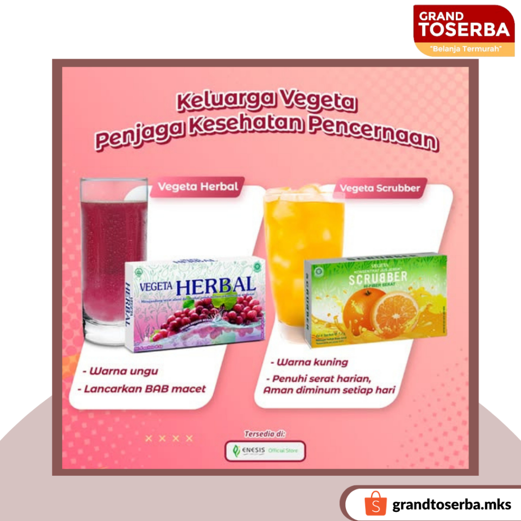 Vegeta Herbal Dus + Vegeta Scrubber Jeruk Dus isi 6pcs