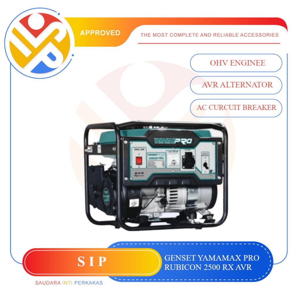 Genset Yamamax Pro 2500 RX 1100 watt 2500RX Yamamax Rubicon