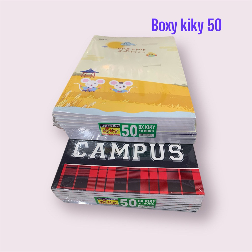 

buku tulis boxy kiky 50 1pak