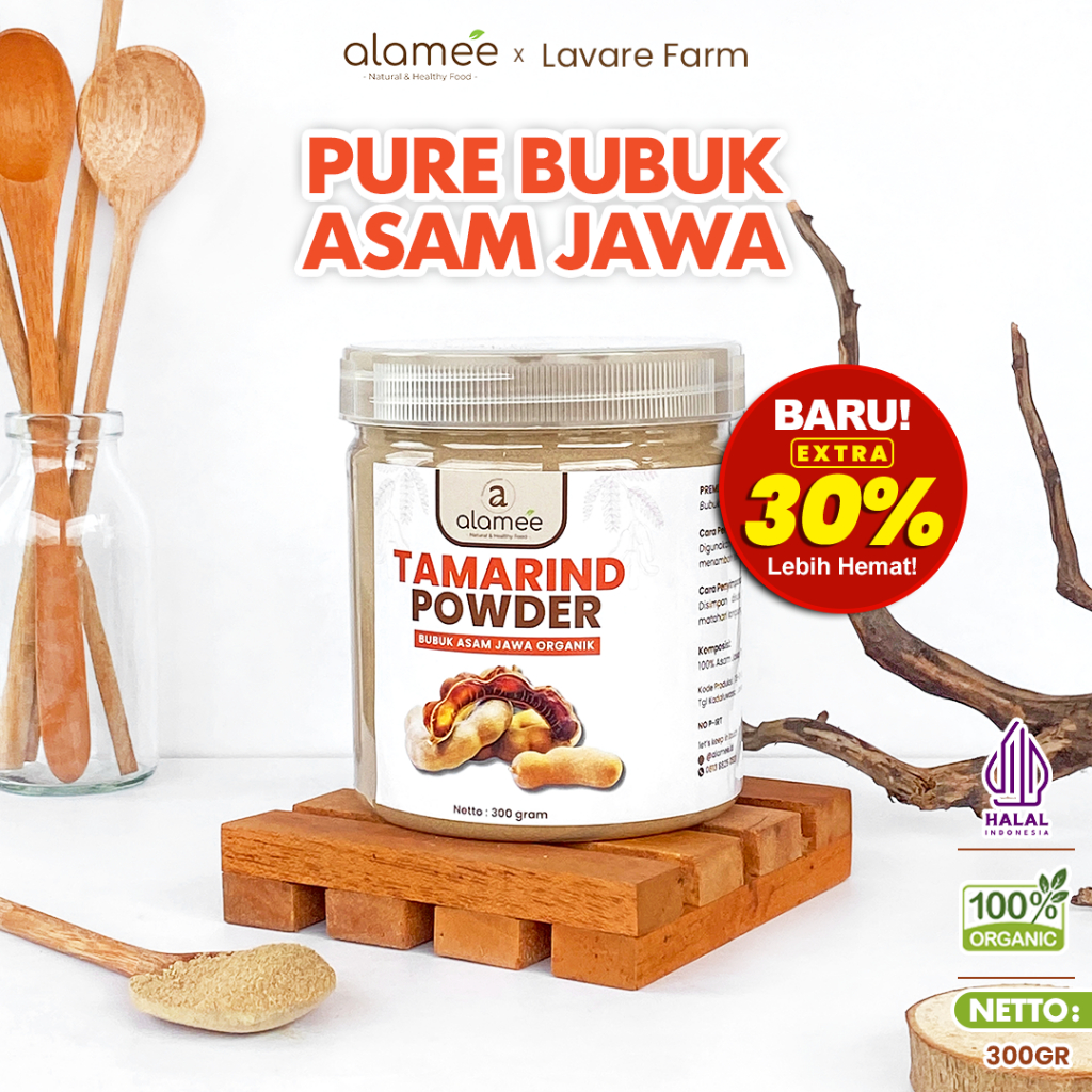 

ALAMEE Asam Jawa Asli Bubuk Tamarind Seasoning Powder Bumbu Dapur Masak 300gr BUMA