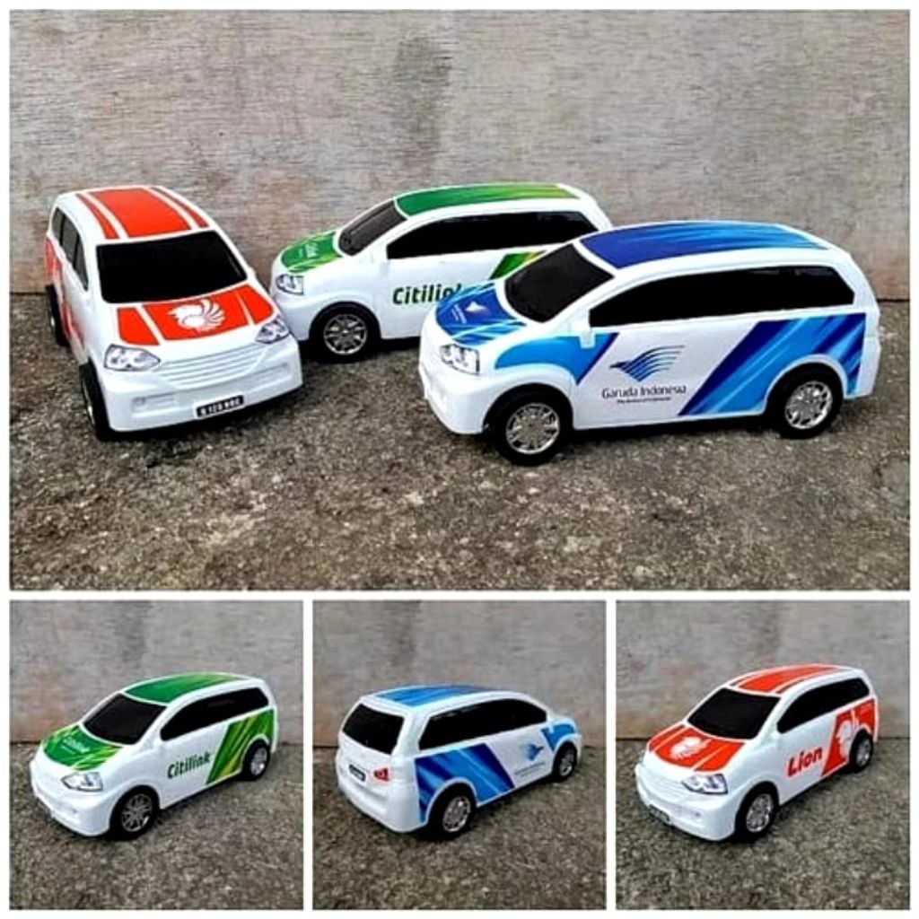 Mobil avanza mainan anak mobil armada bandara lion air