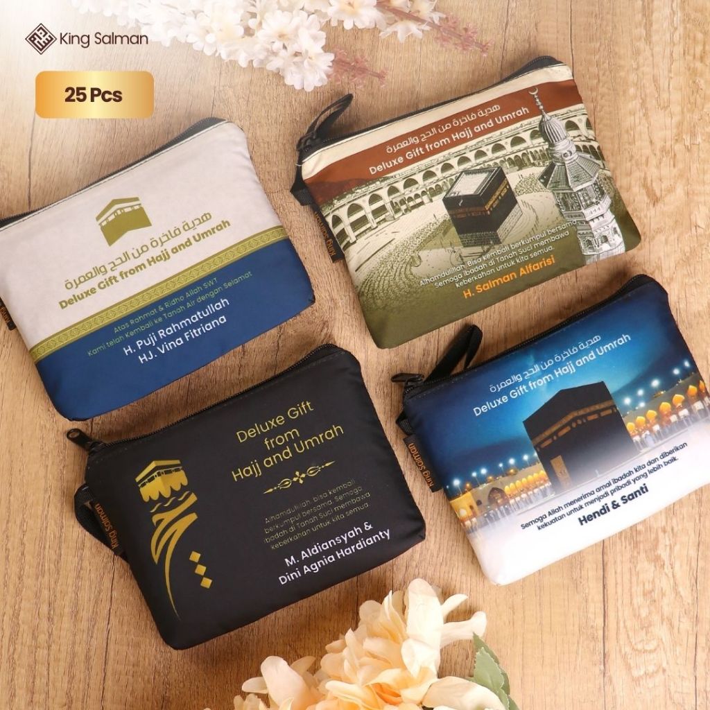 

King Salman - Oleh-Oleh Haji & Umroh MARWAH Pouch Only 25 Pcs – Custom Nama