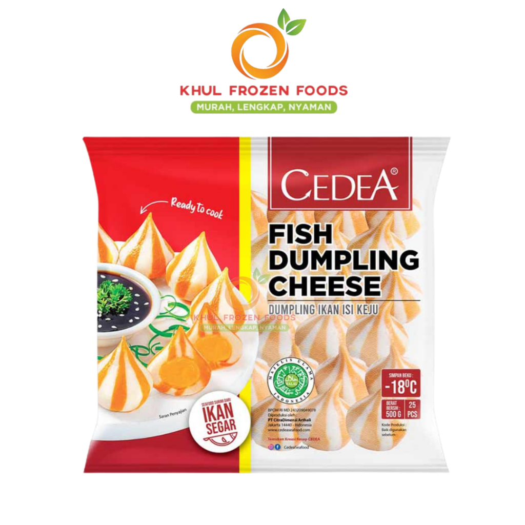 Cedea Fish Dumpling Cheese / CEDEA / Dumpling ikan isi keju / Bakso ikan isi keju / Dumpling keju / 