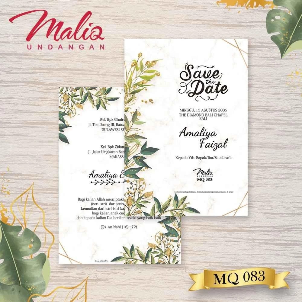 Undangan Maliq 83 (Cetak+Free Plastik Undangan)