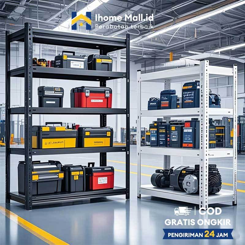 IH Rak Susun Serbaguna Rak Besi Rak Besi Siku 5 Susun Rak Aquarium Rak Serbaguna Rak Besi Siku