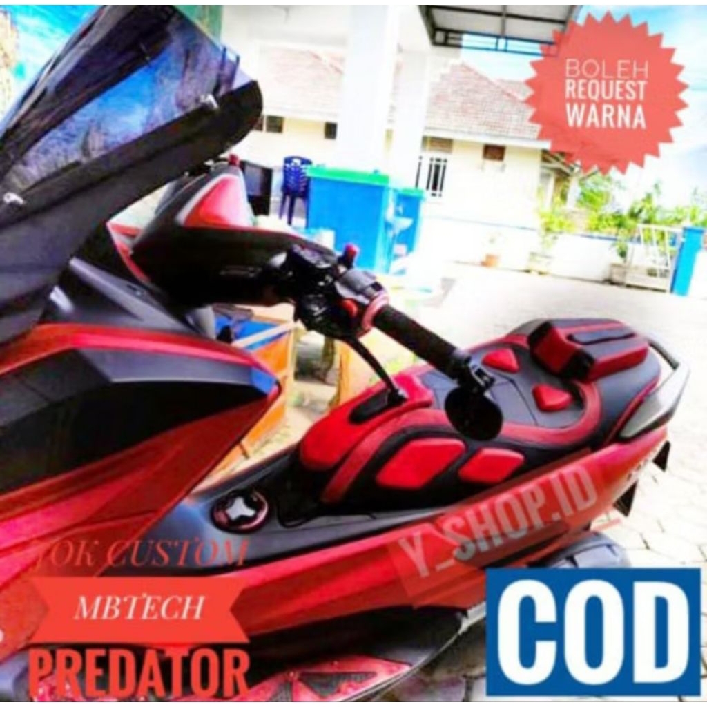 Cover Kulit Jok Motor Yamaha Nmax Old Nmax New Nmax Turbo Modif Retro Predator