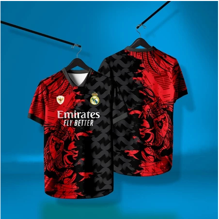 Jersey Kombinasi Timnas Indonesia Madrid Merah Hitam