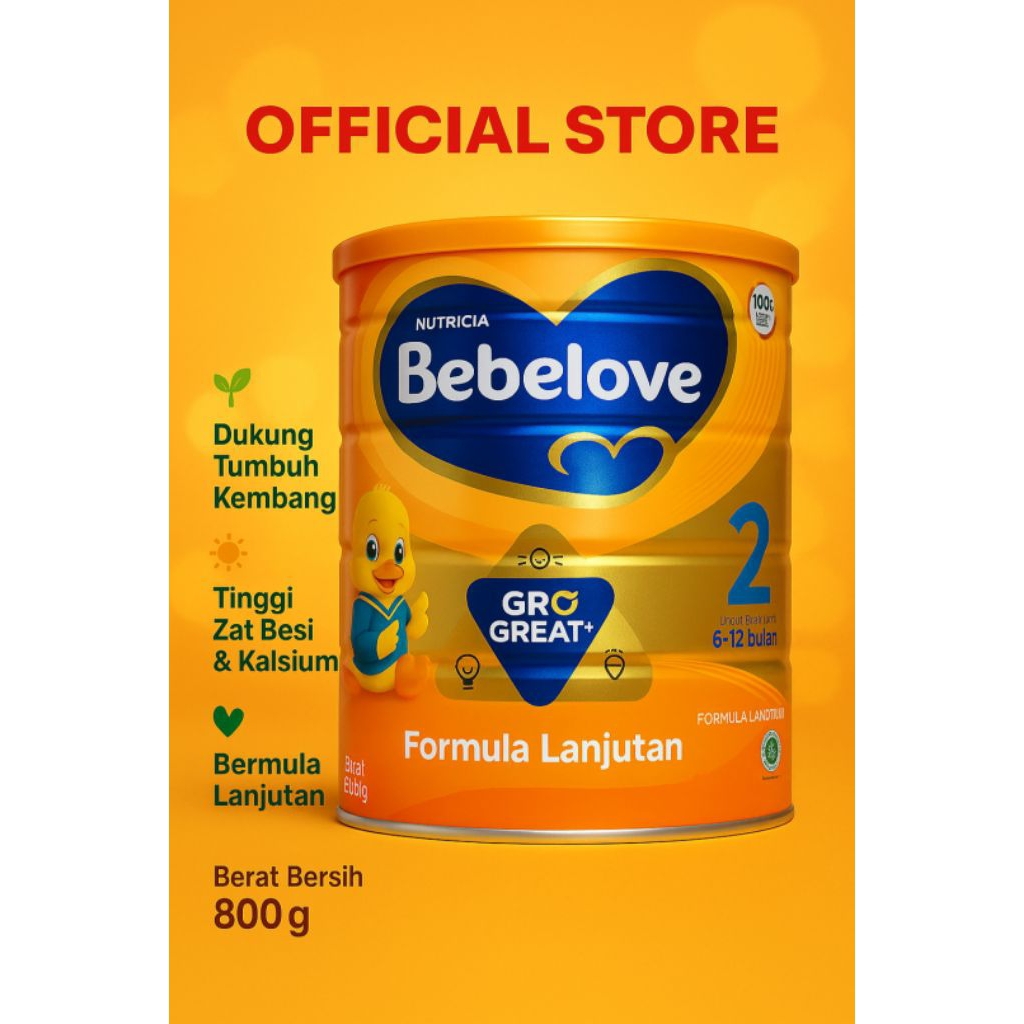 

BEBELOVE 2 800 gr rasa madu