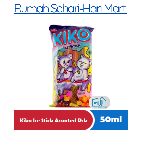 

KIKO Ice Stick Assorted 10x50mL – Es Krim Segar Pilihan Rasa, Cocok untuk Jualan & Camilan Keluarga