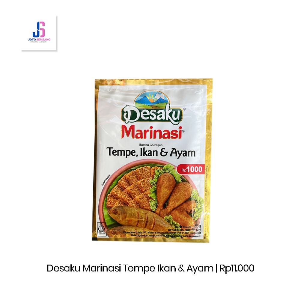 

Desaku Marinasi Tempe Ikan & Ayam