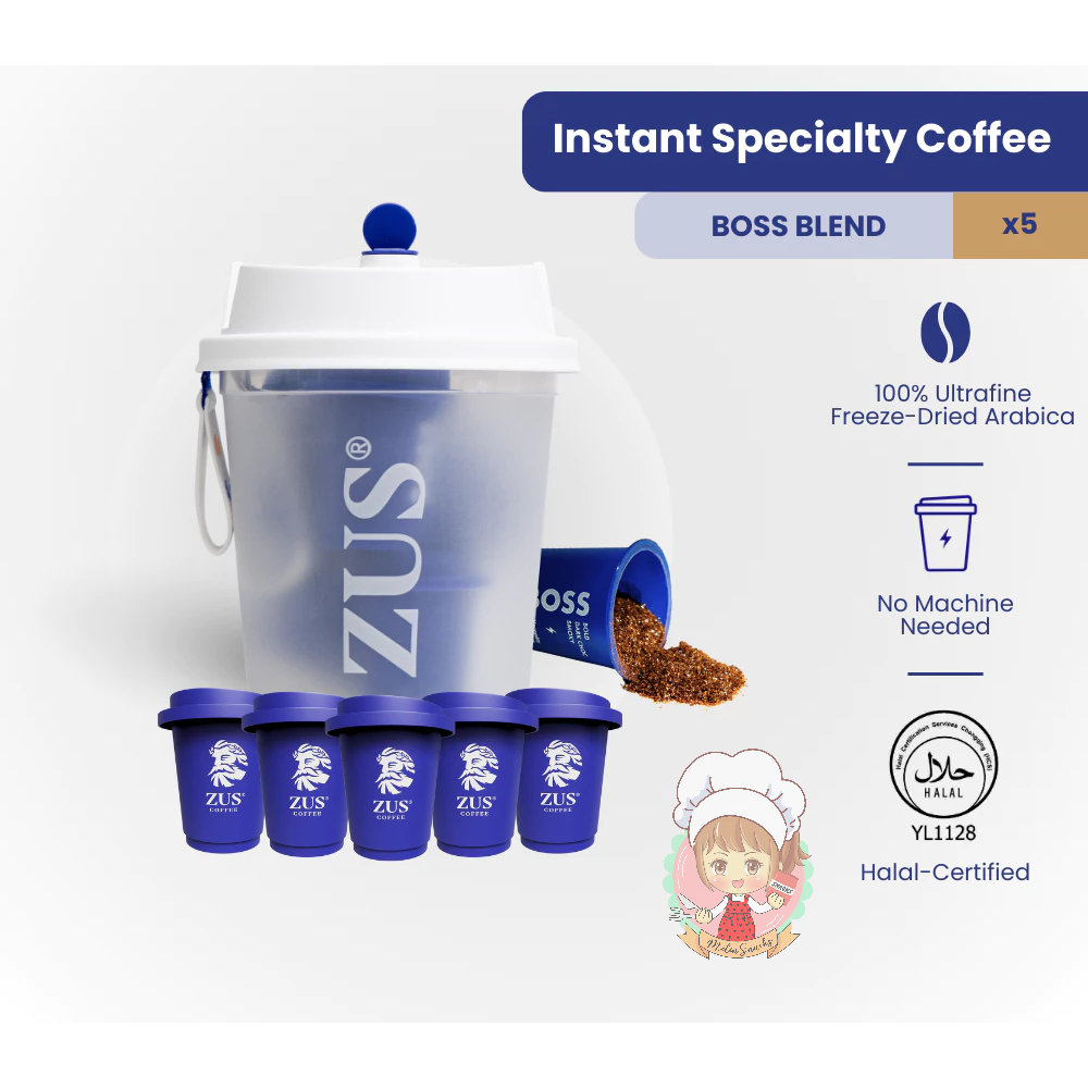 

ZUS Superfine FD Instant Coffee Capsule (Cup) - BOSS - 5’s
